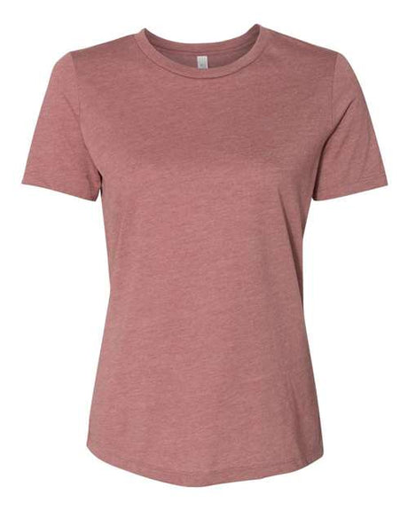 BELLA + CANVAS® Women’s Relaxed Fit Short Sleeve Heather CVC Tee