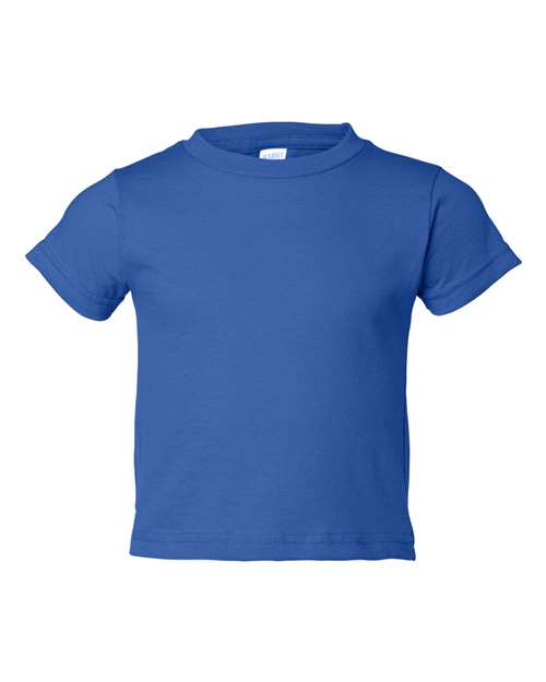 RADYAN® Toddler Cotton Jersey Crew Neck Short Sleeve Tee - 3301T