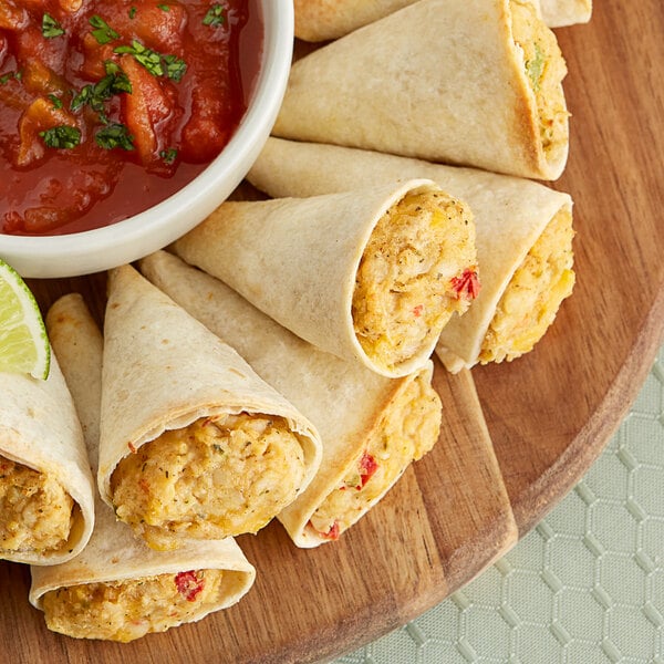 Cuisine Innovations Chicken Quesadilla Cornucopia 1 oz. - 100/Case
