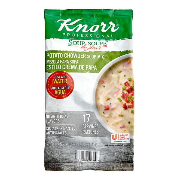 Knorr 26.6 oz. Soup du Jour Potato Chowder Soup Mix - 4/Case