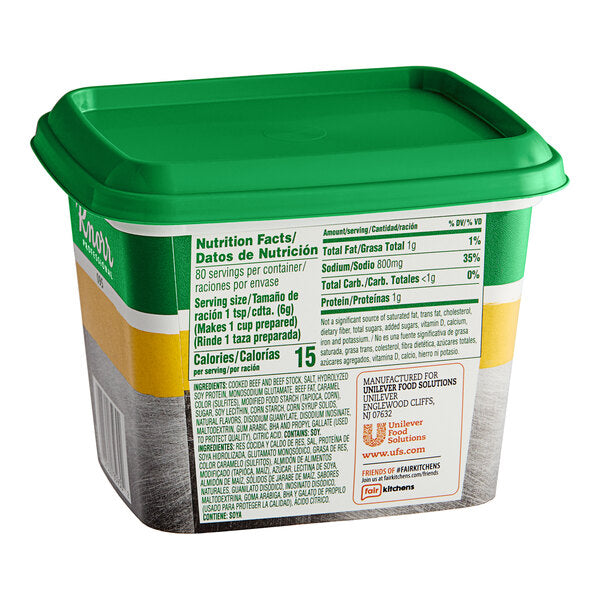 Knorr 095 Beef Base 1 lb. Container - 12/Case