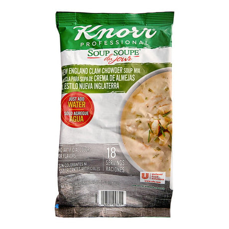 Knorr 27 oz. Soup du Jour Clam Chowder Soup Mix - 4/Case