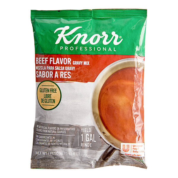 Knorr 12.66 oz. Beef Flavor Gravy Mix - 6/Case
