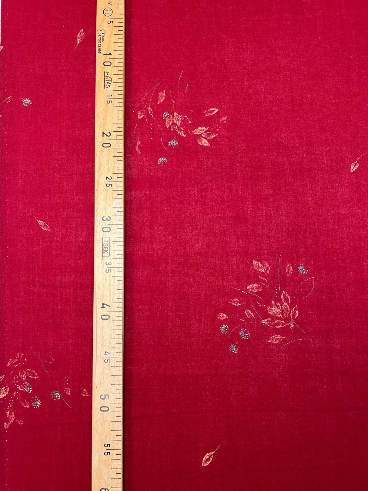 Wool Floral Print Dress Fabric