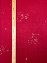 Wool Floral Print Dress Fabric