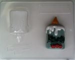 3D Candle with Holly Chocolate Mold