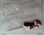 Santa Penguin Sucker Chocolate Mold