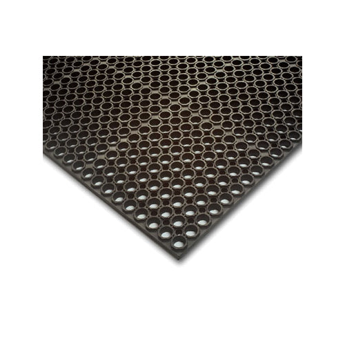Antifatigue Floor Mat 3 Feet x 5 Feet, Black (Regular)