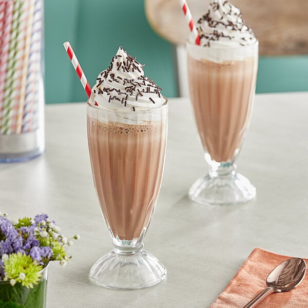 Oringer Chocolate Milkshake Base Syrup 1 Gallon - 4/Case