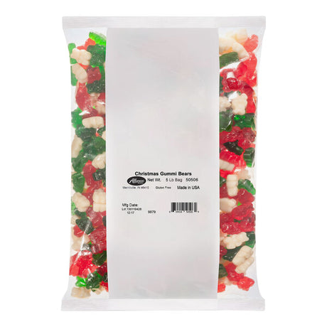 Albanese Christmas Gummi Bears 5 lb. - 4/Case