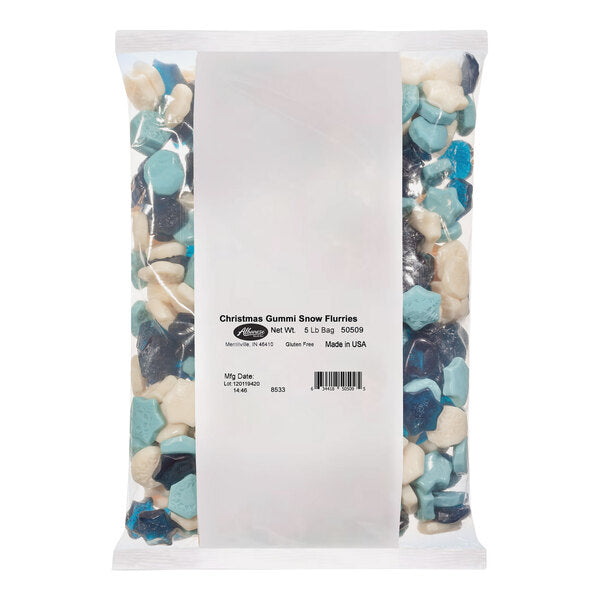 Albanese Gummi Snowflakes 5 lb. - 4/Case