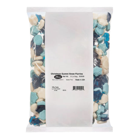 Albanese Gummi Snowflakes 5 lb. - 4/Case