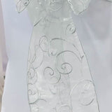 10 Pieces Silver Embroidered Organza Chair Sashes 8"x108" Elegant Event & Wedding Decor