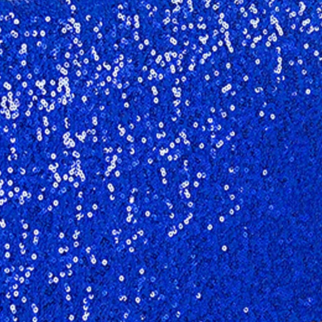 1 Piece Royal Blue Sequin Spandex Chair Cap 13.5 inch by 10 inch Reception Decor