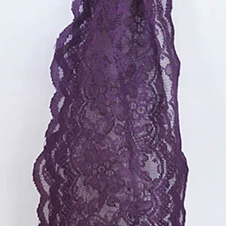 10 Pieces Elegant Eggplant Caspari Lace Chair Sashes for Weddings 9" x 108"