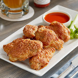Brakebush Wing-Ditties 12 lb. Case Fully Cooked Breaded Chicken Wings