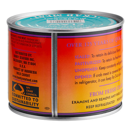 Handy 1 lb. Claw Crab Meat - 6/Case