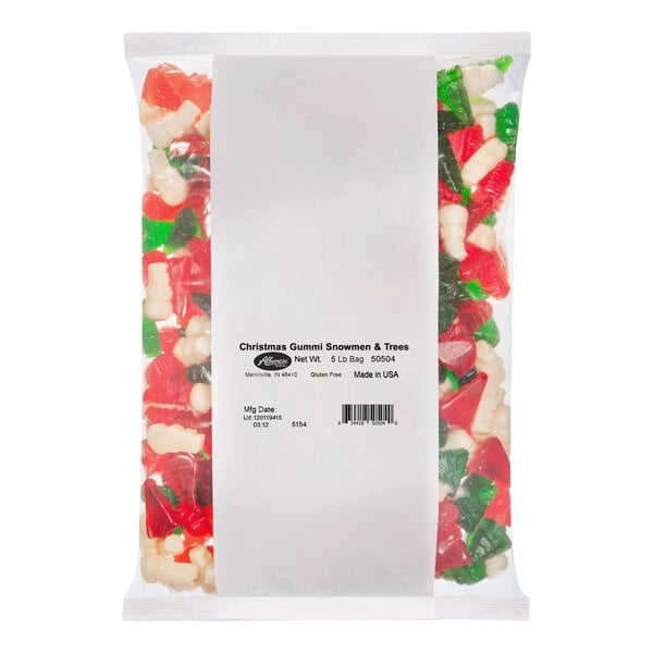 Albanese Gummi Snowmen and Trees 5 lb.