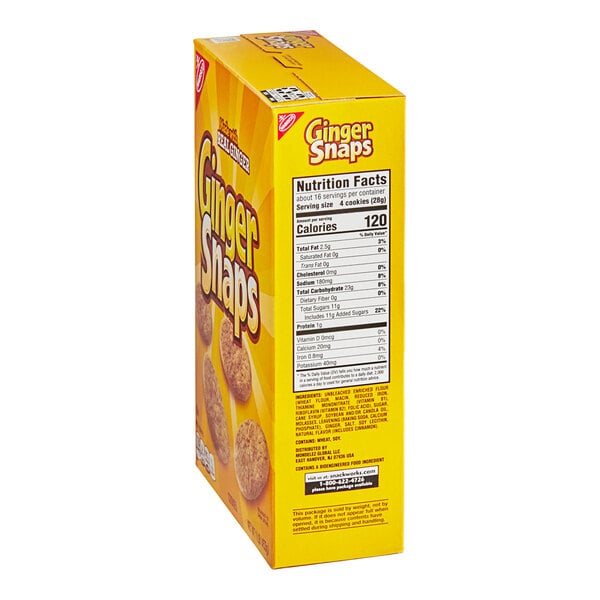 Nabisco Ginger Snaps Cookies 1 lb. - 6/Case