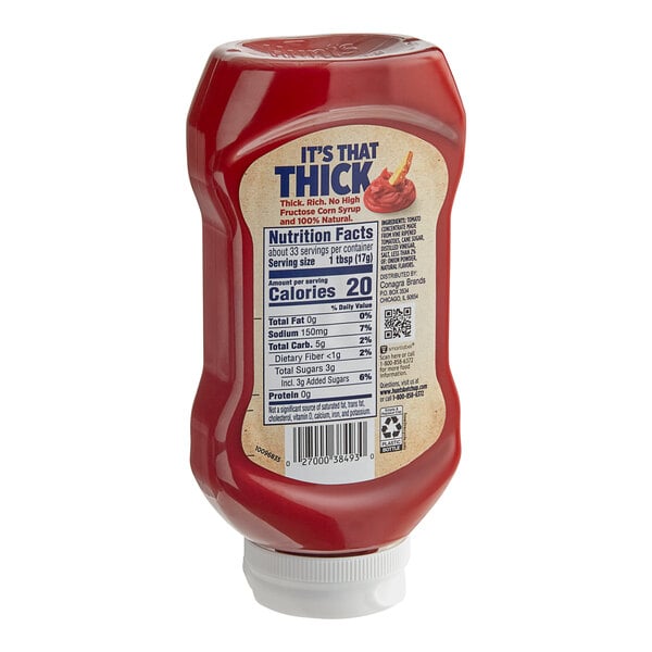 Hunt's Natural Ketchup 20 oz. Squeeze Bottle - 12/Case