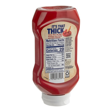 Hunt's Natural Ketchup 20 oz. Squeeze Bottle - 12/Case