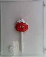 Ghost Coming Out of Pumpkin Sucker Chocolate Mold