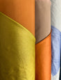 Wool Laminated Coated Fabric Beige Blue Orange
