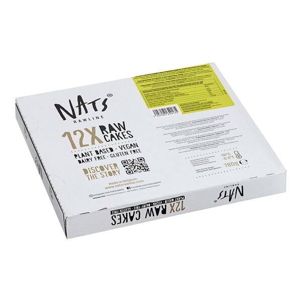 Nats Rawline Plant-Based Vegan Lime and Mango Raw Cake Square 2.3 oz. - 12/Case
