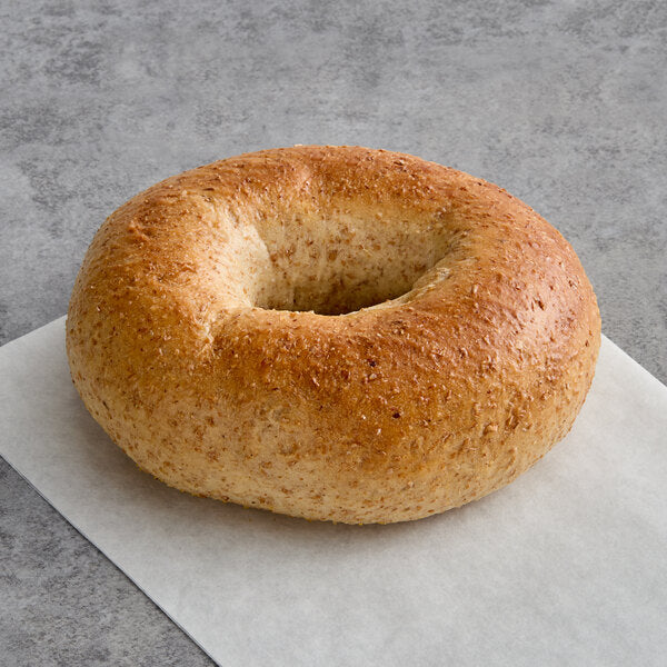 Just Bagels Authentic New York Wheat Bagel 4 oz. - 48/Case