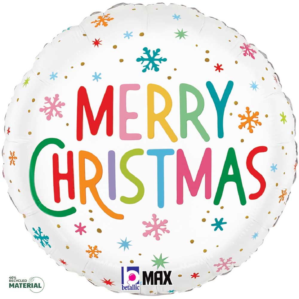 Christmas Snowflakes Foil Balloon