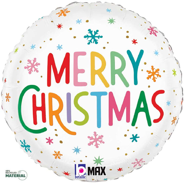 Christmas Snowflakes Foil Balloon