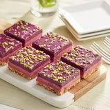 Nats Rawline Plant-Based Vegan Raspberry and Blueberry Raw Cake Square 2.3 oz. - 12/Case