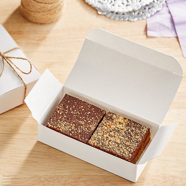 Nats Rawline Plant-Based Vegan Caramel and Chocolate Raw Cake Square 2.3 oz. - 12/Case