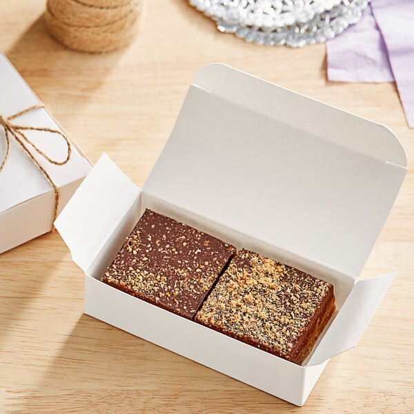 Nats Rawline Plant-Based Vegan Caramel and Chocolate Raw Cake Square 2.3 oz. - 12/Case