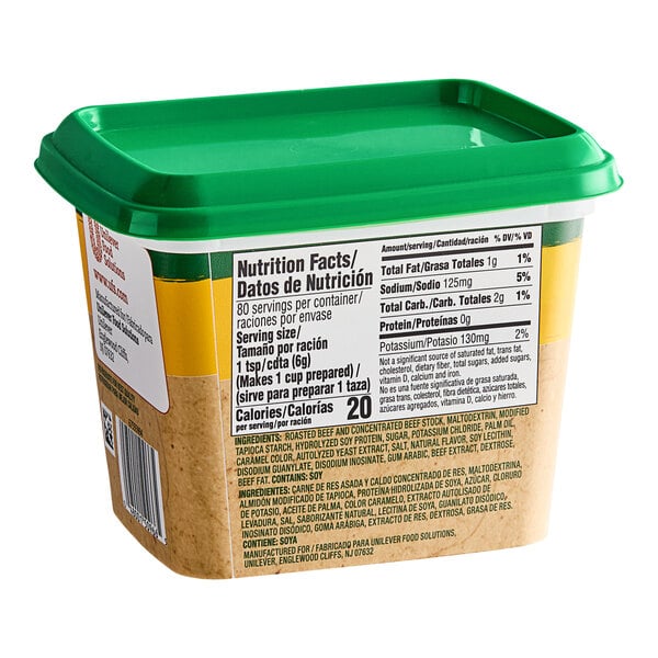 Knorr 1 lb. 095 Low Sodium Beef Bouillon Base - 12/Case
