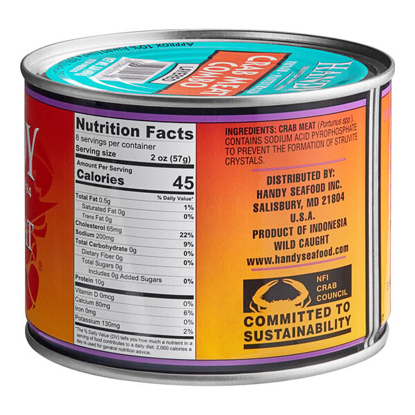 Handy 1 lb. Crab Cake Combo Meat - 6/Case