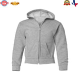 Gildan® Heavy Blend Youth Full Zip Hooded Long Sleeve Sweatshirt