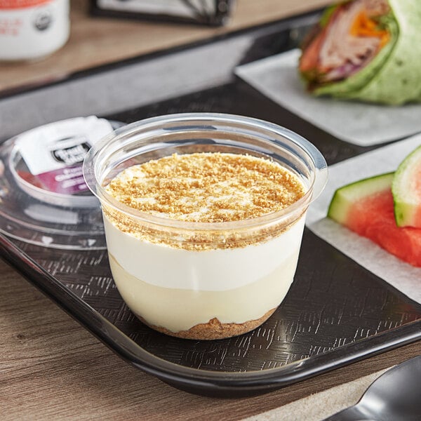 Our Specialty Treat Shop French-Style Cheesecake Mousse Parfait Cup 4.5 oz. - 8/Case