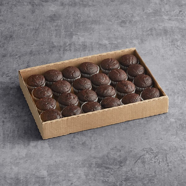 Brill Un-Iced Chocolate Cupcake 1.25 oz. - 144/Case