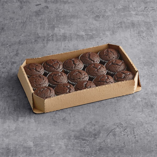 Brill Un-Iced Devil's Food Cupcake 2.5 oz. - 90/Case