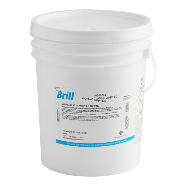 Brill Whipped Vanilla Topping 18 lb.