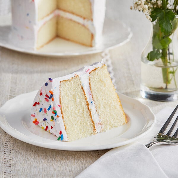 Rich's Allen Un-Iced Round White Cake 4.23 oz. - 48/Case