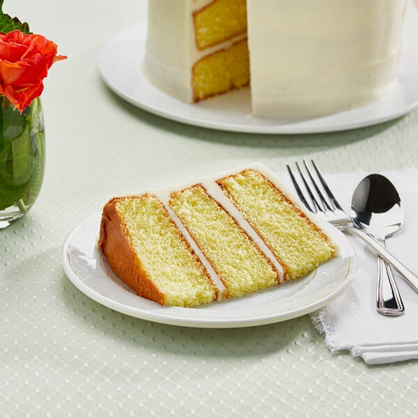 Rich's Allen Un-Iced Round Yellow Cake 12.42 oz. - 24/Case