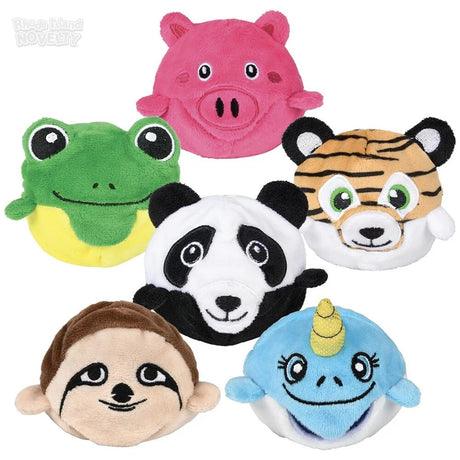 Animal Plush Bead Ball Assorted