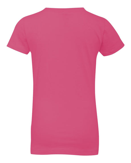 6 PACK: Next Level® Girls’ Cotton Princess Crewneck Short Sleeve T-Shirt