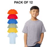 12 Pack: Gildan® Softstyle Youth Midweight Short Sleeve Crew-Neck T-Shirt