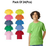 24 Pack: Gildan® Ultra Cotton Youth Short Sleeve Crew-Neck T-Shirts