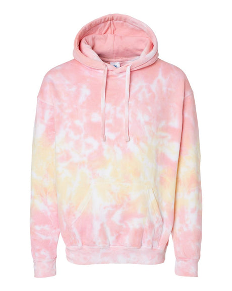 Colortone Tie-Dyed Fleece Hoodie everyday comfort pullover