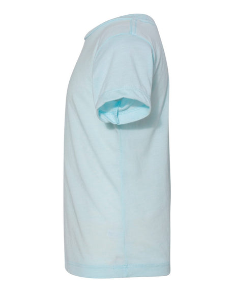 BELLA + CANVAS 24 Pack: - Toddler Jersey Crewneck Short Sleeve Tee in Blue Triblend
