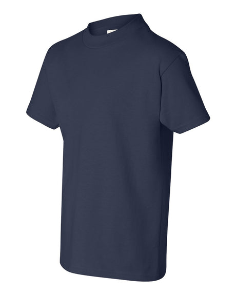 Hanes Authentic youth cotton T-shirts in assorted colors for school and everyday wear